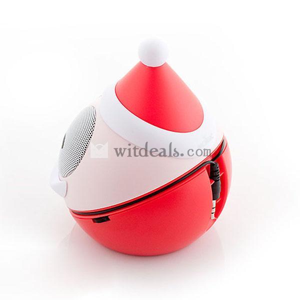 ミニスピーカー サンタクロース PCスピーカー ☆*::*:☆MerryXmas☆:*::*☆ 便携帯 可愛い プレゼント