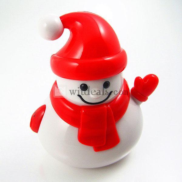 ミニスピーカー クリスマス雪だるま スピーカー TFカード用スピーカー 子供に プレゼント プラスチック ファッション ホワイト