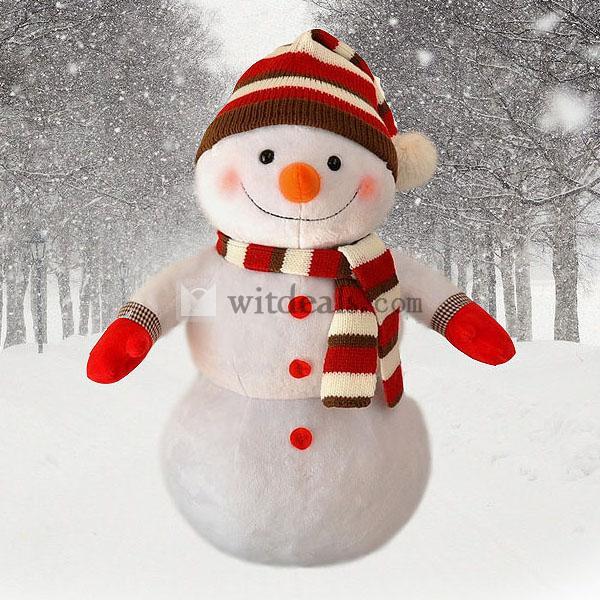 クリスマスぬいぐるみ 玩具 誕生日/クリスマスギフト (´∇｀)＜Merry☆Christmas 雪だるま