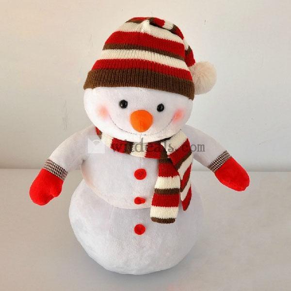 クリスマスぬいぐるみ 玩具 誕生日/クリスマスギフト (´∇｀)＜Merry☆Christmas 雪だるま