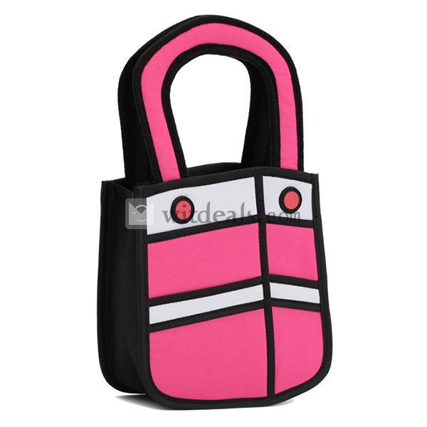 2D手提げバッグ レディース 2D バッグ ハンドバッグ 漫画バッグ おもしろい バッグ