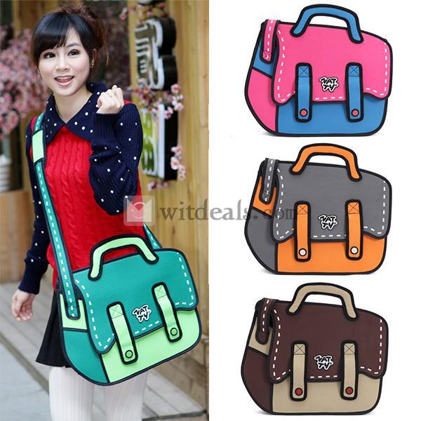 2次元2Dバッグ bag ショルダーバッグ 斜め掛け 話題バッグ 男女兼用バッグ トートバッグ