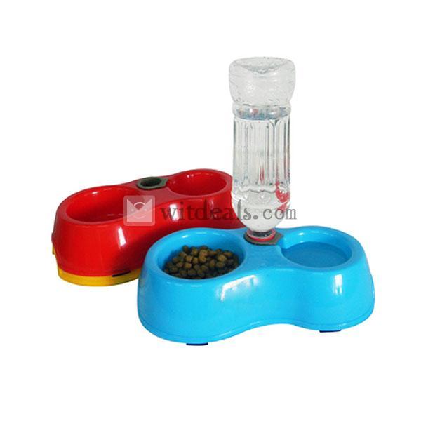 犬用食器 猫用食器 ダブル 給水 水飲み器 ウォーターボール フードボール ペット用品 ボトルなし