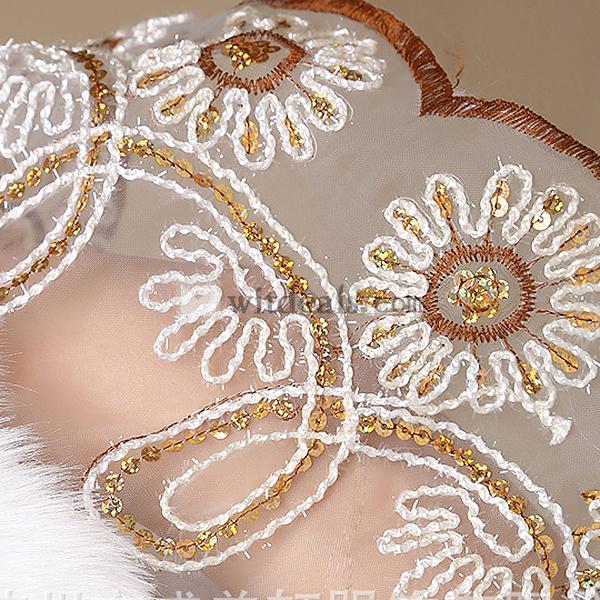 ショール コーディネート自在ケープ 肩マント 防寒ショール ブライダルアクセサリー ファー付き