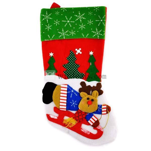 クリスマス ソックス 靴下 サンタ靴下 サンタクロース オーナメント ランダム発送 サンタクロース 3個セット