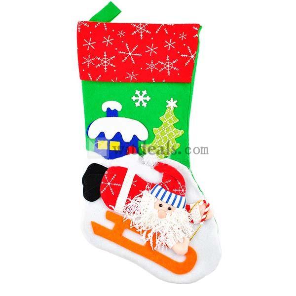 クリスマス ソックス 靴下 サンタ靴下 サンタクロース オーナメント ランダム発送 サンタクロース 3個セット