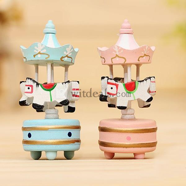 木製木馬 ミニ木馬 置物 飾品 可愛い プレゼント クリスマス用品 2個セット
