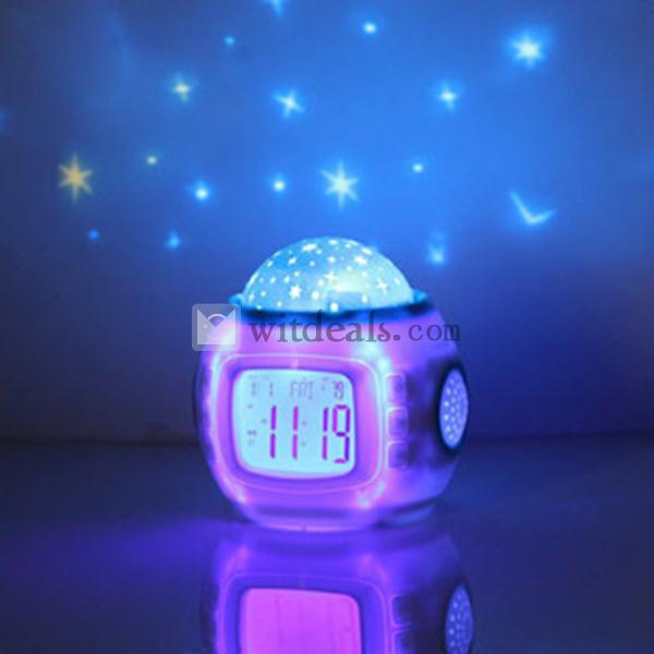 投影クロック 目覚まし時計 カウントダウン機能 ブックライト機能 音楽観賞モード LED 子供 彼女にプレゼント 人気