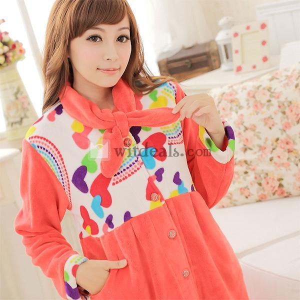 ルームワンピース レディース パジャマ ワンピース バスローブ バス ワンピース 部屋着 ルームウェア 長袖 可愛い