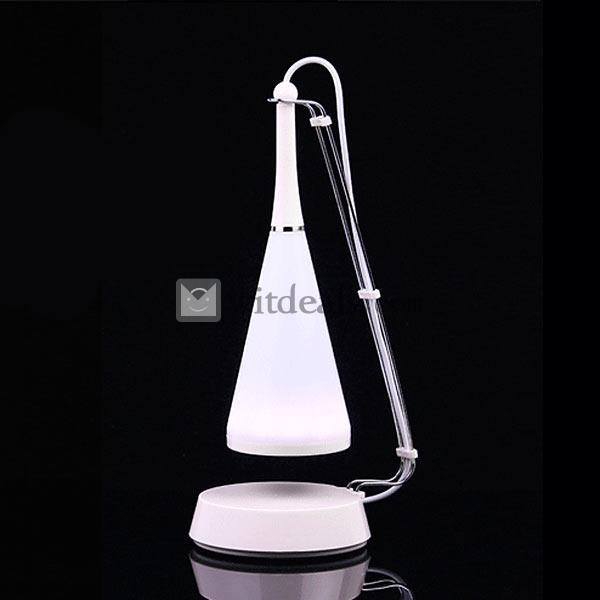 スピーカー付き電気 電気スタンド スピーカー 音楽再 生LED電気 ライト 照明 プレゼント プラスチック リズム ホワイト