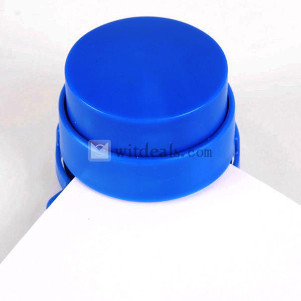 ミニホッチキス 小型式 コンパクト 針がない エコホッチキス 円形 携帯便利 五個セット