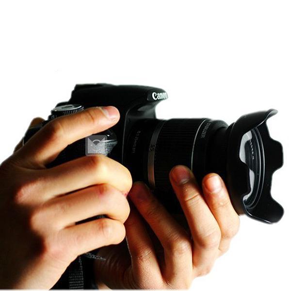 CANNON 花びらレンズフード 一眼レフ EW-60C キャノン 600D 500D EF-S 18-55mm EF 28-90mm EF 28-80mmなどのレンズ対応