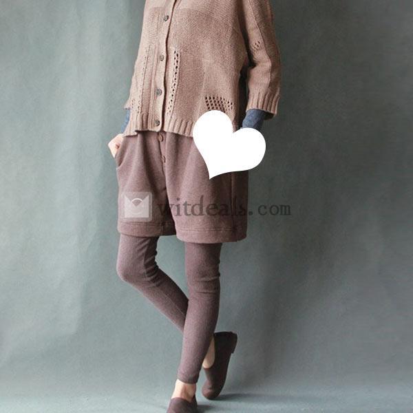 ショートパンツ付き レギンス パンツ レギパン パギンス スパッツ おしゃれ 人気 コットン