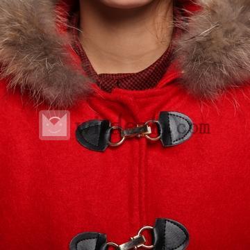 九分丈袖コート ショートダッフルコート フード付きコート オーバーコート女性向け アウターウェア 防寒