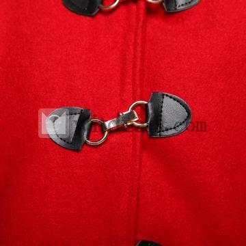 九分丈袖コート ショートダッフルコート フード付きコート オーバーコート女性向け アウターウェア 防寒