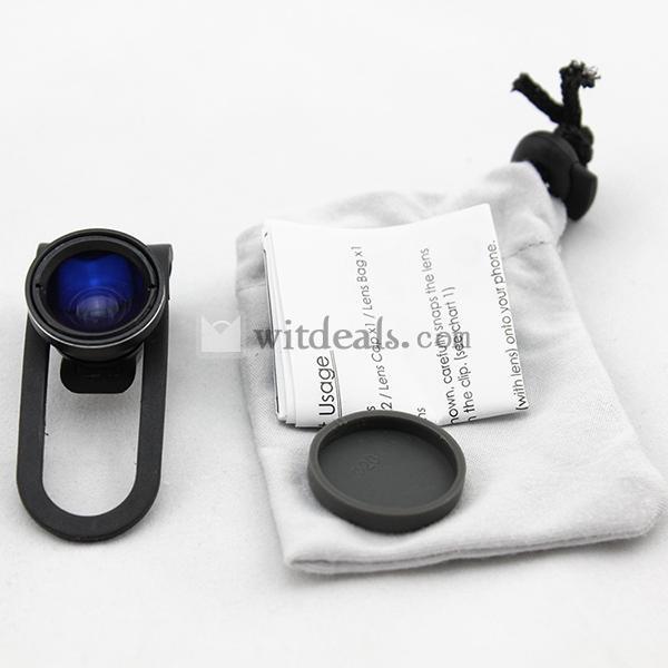 iphone5s/iphone5c対応クリップ式広角レンズ レンズキット スマートフォン用 iphone サムスン 取り外し可能