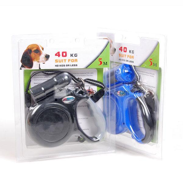 犬リード 自動巻取り式伸縮ハーネス 犬電気リード 犬グッズ リード ペット用品（電池別売り）