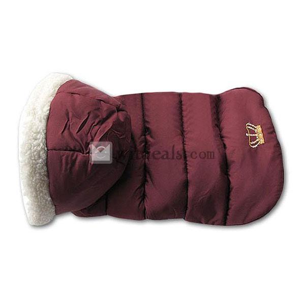 可愛い犬のお洋服 犬ウェア ペット 犬上着 ペットグッズ 春秋冬服 ペット用品 調整できる ダークレッド