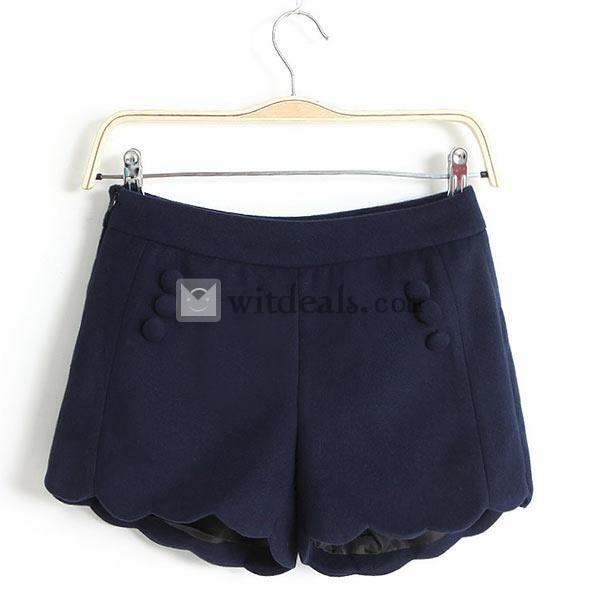 ショートパンツ 秋冬 短パン レディース フレア レディースパンツ 無地 冬物
