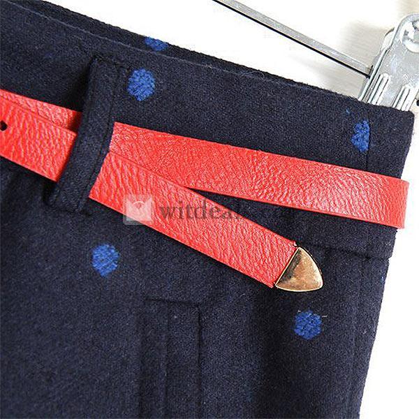 冬 ショートパンツ ショーパン パンツ ドット柄 ストレッチ ショート レディース 秋冬 秋物