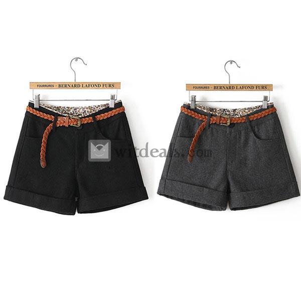 レディース ショート パンツ ボトムス 秋 冬 大人 半ズボン 短パン パンツ 可愛い 韓国風