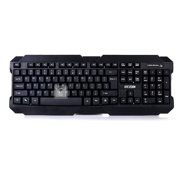 防水キーボード 光学式ワイヤレスマウス 清音設計 キーボードとワイヤレスマウスセット シュートキーボード 省エネ ブラック