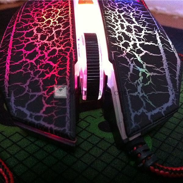 ゲームマウス 夜光 レーザーマウス コンパクトキーボード USB 光る 6Dマウス 全３色