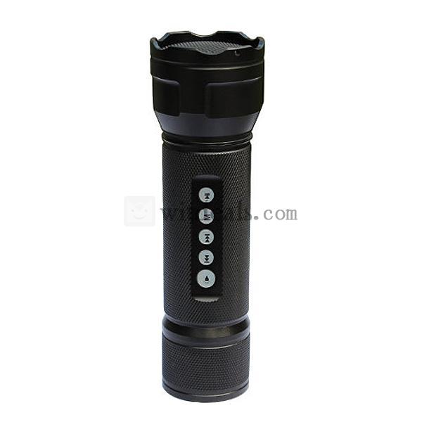 自転車用ライトスピーカー 懐中電灯 LED 強力 スピーカー ミニスピーカー MP3