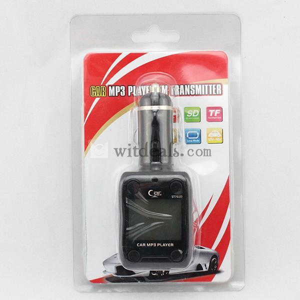 車用MP3 FM トランスミッター ラジオ 音楽 車載 MP3プレーヤー SDカードリモコン付 充電