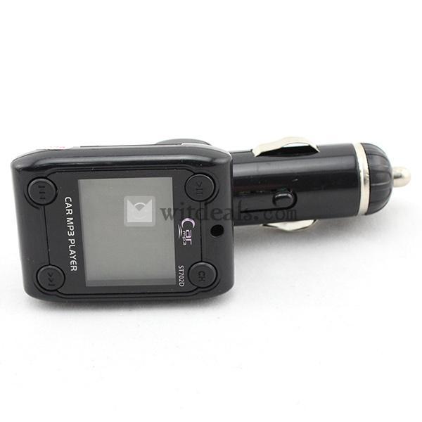 車用MP3 FM トランスミッター ラジオ 音楽 車載 MP3プレーヤー SDカードリモコン付 充電