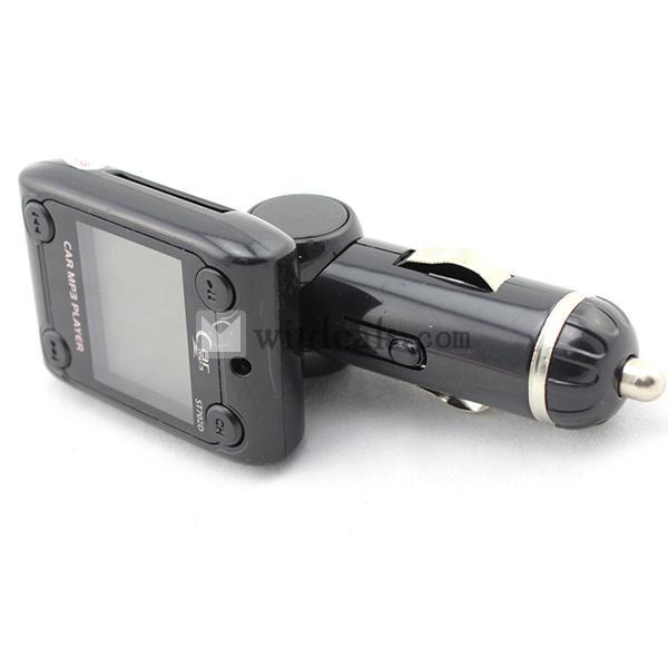 車用MP3 FM トランスミッター ラジオ 音楽 車載 MP3プレーヤー SDカードリモコン付 充電