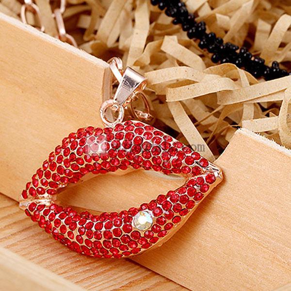 レディース ロングネックレス necklace 女性用 ラインストーン ネックレス ペンダント