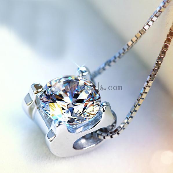 レディースネックレス スワロフスキー シルバー 925銀 ネックレス スワロフスキ- SWAROVSKI ジルコン クリスタル シンプル シルバー ジュエリーギフト