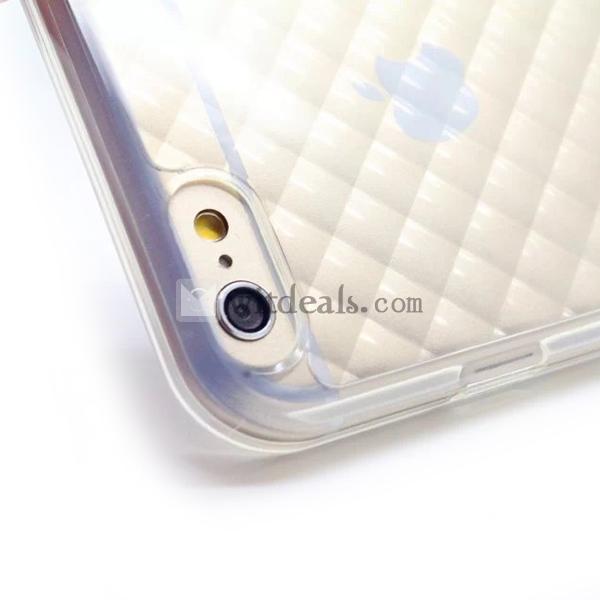 菱形柄　iPhone6ケース　iPhone6バンパーケース　iPhone6保護カバー　透明