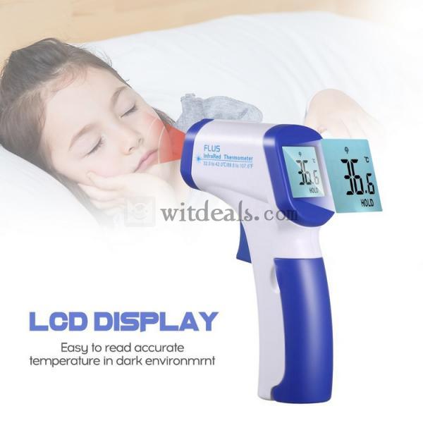 自宅や病院で耳と額温度計非接触型　持ち運び便利　