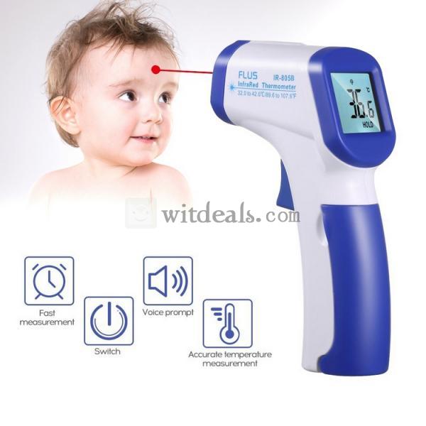 自宅や病院で耳と額温度計非接触型　持ち運び便利　