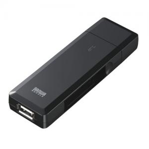 USBポート 充電式電池専用USBポート ポータブル チャージャー・充電器・アダプター　ブラック