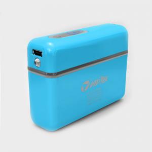 5200mAh　8つ充電用変換プラグ 通用タイプモバイルバッテリー　ブルー