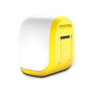 【送料無料】 iPad2／3|iPhone4／4S／3G／3GS USB充電器　ホワイトイエロー