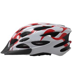 一体成型　自転車ヘルメット　通勤・街乗り用／マウンテンバイク用　両用可能　レッド