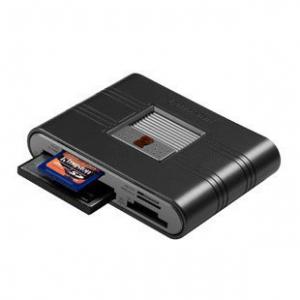 19-in-1 USB2.0対応マルチカードリーダー  LED照明付　ブラック