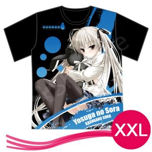 コスプレ衣装 縁の空（ヨスガノソラ）春日野 穹  半袖Tシャツ　ブラック　XXLサイズ