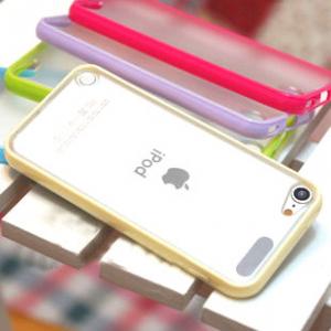 iPod touch 5世代目用ケース　ソフト＋ハード　超薄　非光沢　イエロー