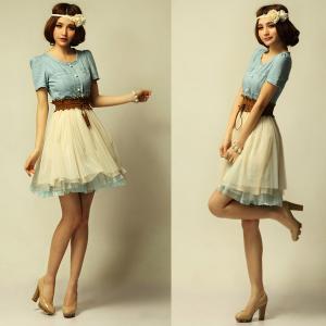 ワンピース デニム デニムワンピ ワンピース レース カジュアルワンピース シフォンワンピース 着痩せ 半袖ワンピース タイトワンピース ケーキワンピース 夏