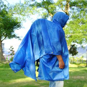 多機能レインコート UVカットも可能 男女兼用 ポンチョ アウトドア 雨 雨具 レイングッズ 携帯雨具 レインポンチョ キャンプ