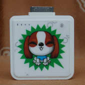 1900mAh 【送料無料】 犬柄 iPad2／3／iPhone4／4S／3G／3GS モバイルバッテリー