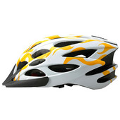 通勤・街乗り用／マウンテンバイク用　両用可能　一体成型　自転車ヘルメット　イエロー