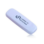 USB2.0対応　カードリーダー　多機能　TF＋SD＋MS対応　ホワイト