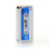 iPod touch5ケース　テープ模様iPod touch5保護ケース　シリコン　ホワイト