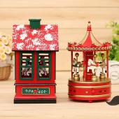 メリーゴーランドオルゴール ミュージックボック 小屋 オルゴールギフト 誕生日 クリスマス 記念日 かわいい
